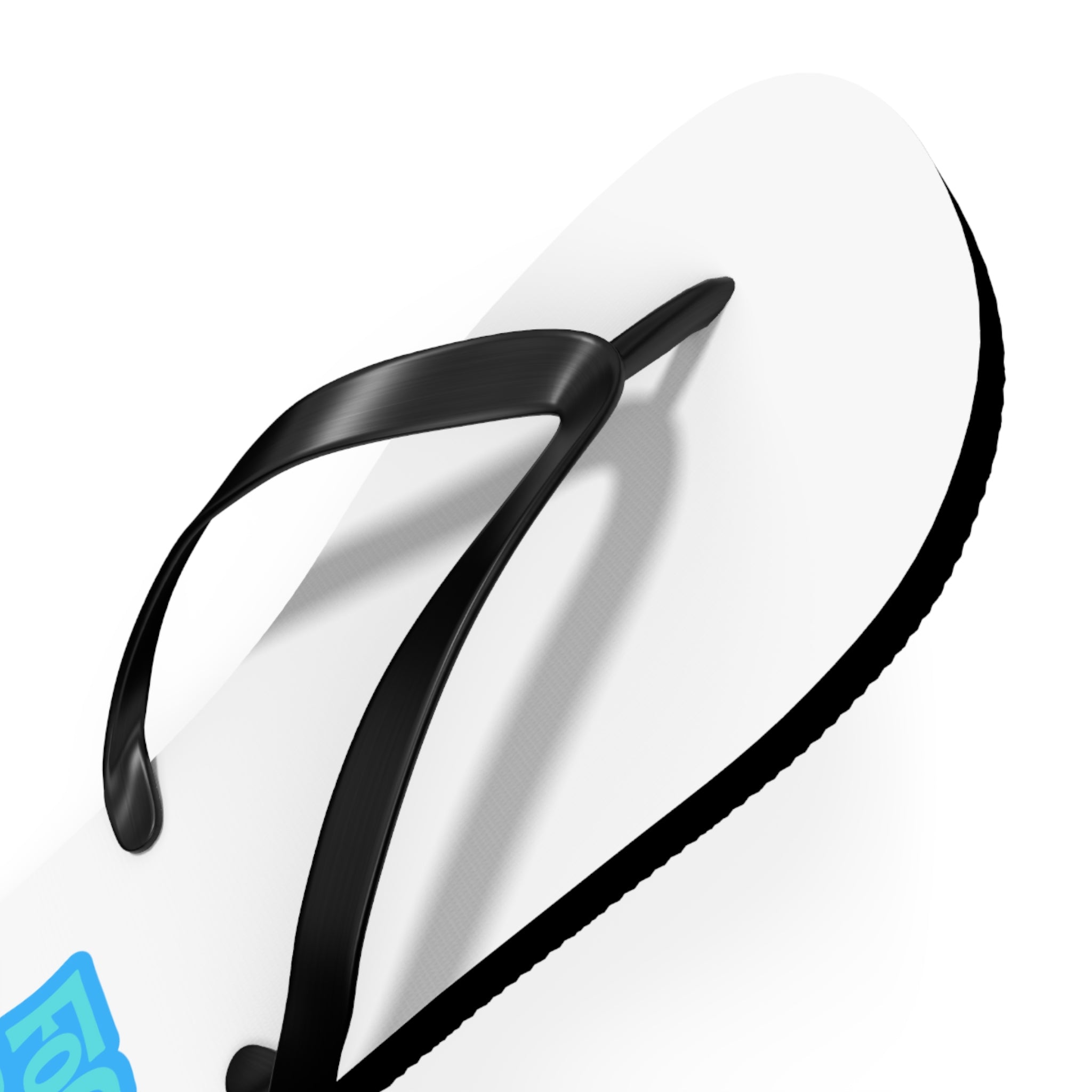 Fog Krew Flip Flops — Beach Sandals with Blue Logo