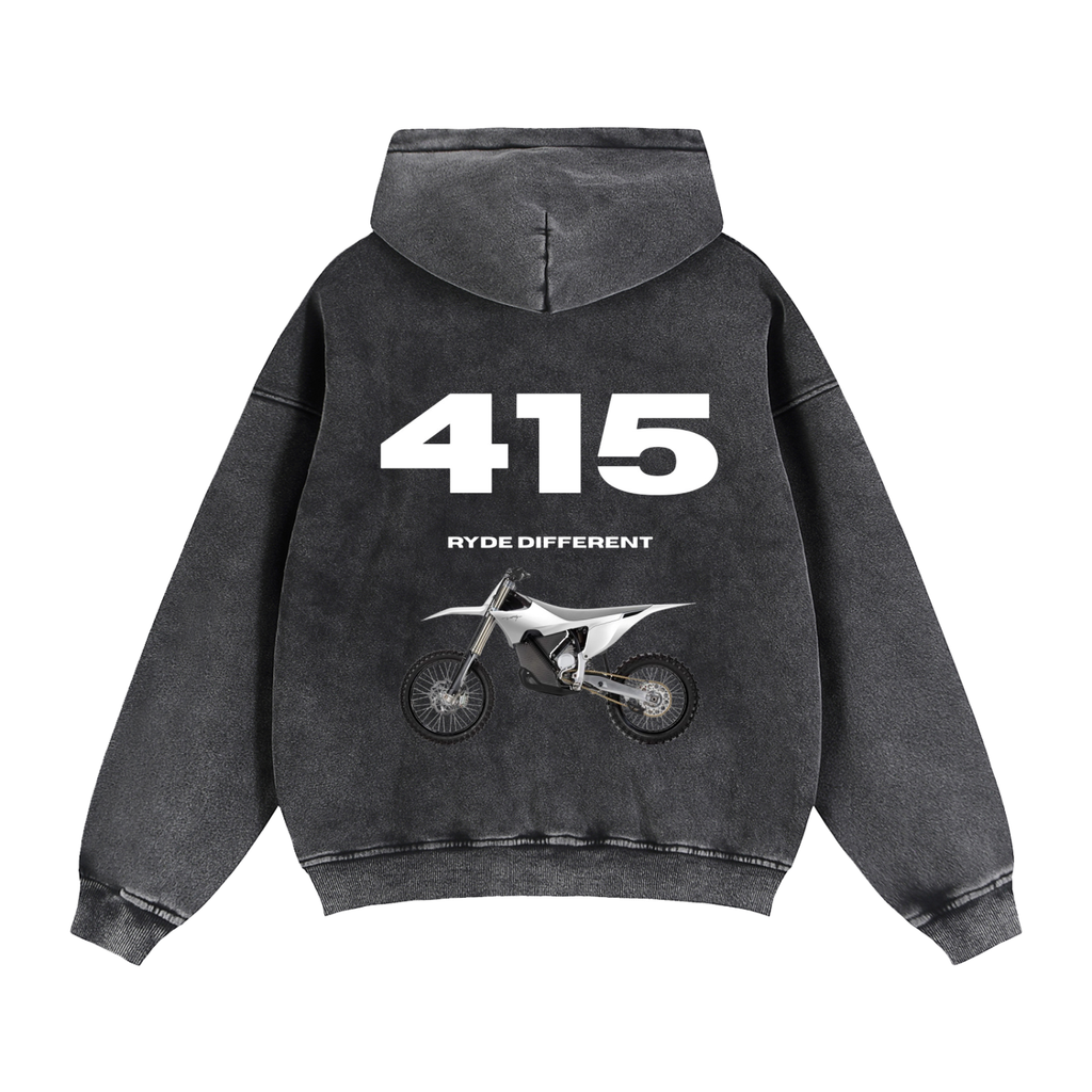 Ryde 415 Zip-Through Boxy Fleece Hoodie