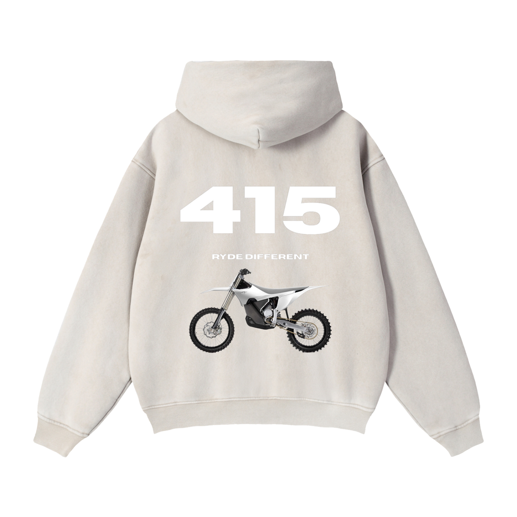 Ryde 415 Zip-Through Boxy Fleece Hoodie