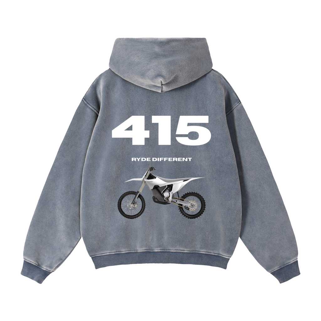 Ryde 415 Zip-Through Boxy Fleece Hoodie