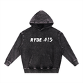 Ryde 415 Snow Wash Hand-Frayed Heavyweight  Hoodie
